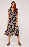 Apricot Smock Floral Midi Dress 628175