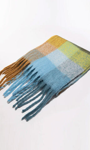 C'est moi Plaid Scarf cescb2332