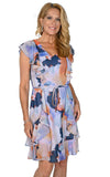 Frank Lyman Dress with Ruffle Sleeves 231470