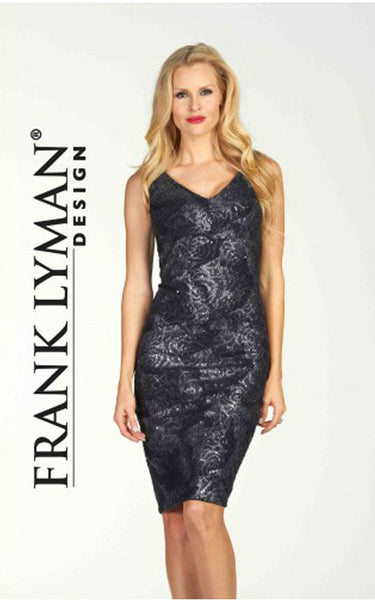 Elegant navy dress by Frank Lyman (64657)