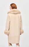 Joseph Ribkoff Faux Feather Coat 243923