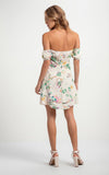 Lez a Lez Printed short dress with interlining 8270L