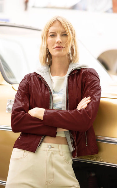 Mauritius Leather Jacket 'Allice rf'