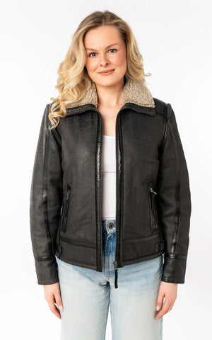 Mauritius Leather Jacket 'Juneau cf'