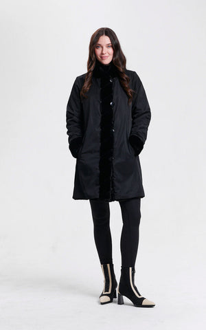 Nikki Jones Manteau réversible en fausse fourrure 8129-376