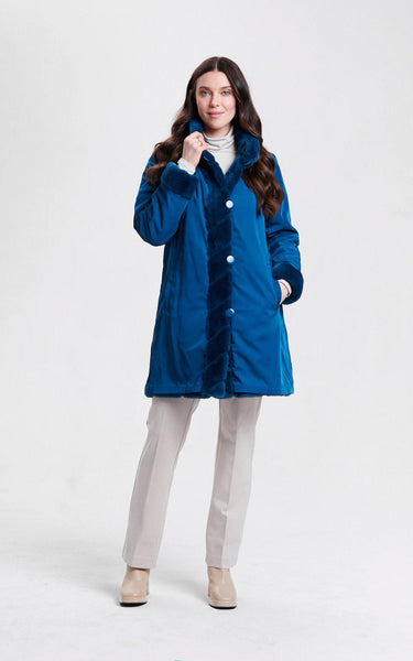 Nikki Jones Manteau réversible en fausse fourrure 8129-376