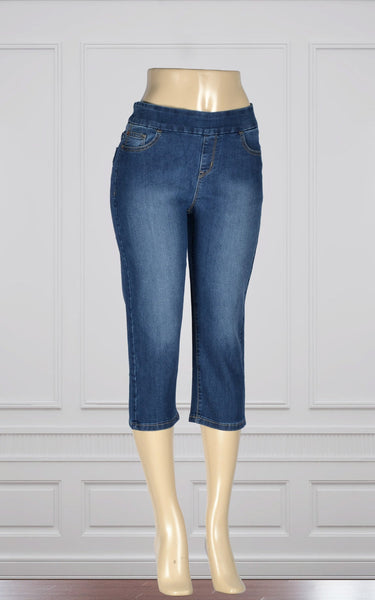 Capri en jeans super confortable par Point Zero (8816027)