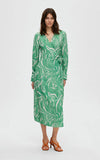 Selected «eco» Printed Wrap Dress 160-89030