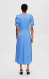 Selected «eco» Satin midi  Dress 160-90535