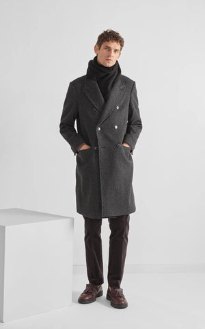 Selected Manteau en laine  à double boutonnage «éco»