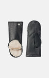 SOIA & KYO faux fur lined leather mittens 'Betrice'