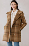 Soia & Kyo Plaid Moto Coat 'Kiana p'