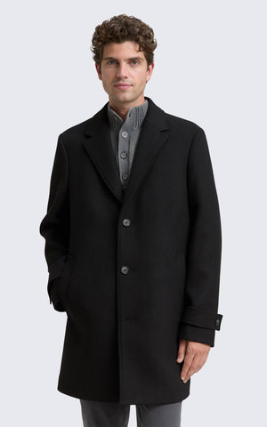 Tom Tailor Wool coat with lapel collar