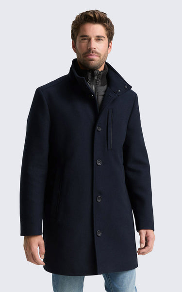 Tom Tailor Manteau 2 en 1 en laine avec veste intérieure amovible